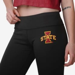 FOCO Iowa State Cyclones Womens Calf Logo Black Legging -Fashion General Store LEGNCBLKLGIOS g3
