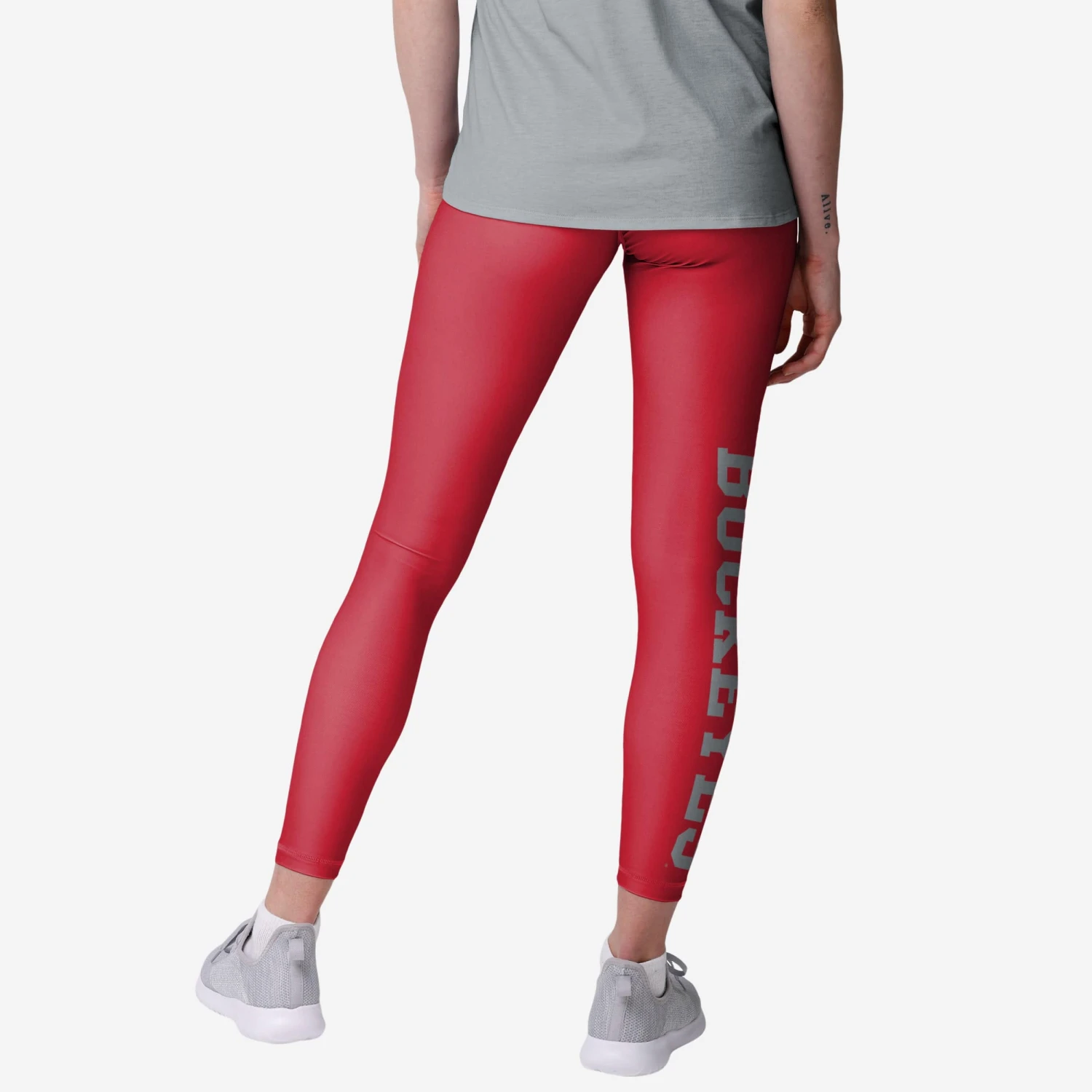 FOCO Ohio State Buckeyes Womens Solid Big Wordmark Legging 2 FOCO Ohio State Buckeyes Womens Solid Big Wordmark Legging - Image 2