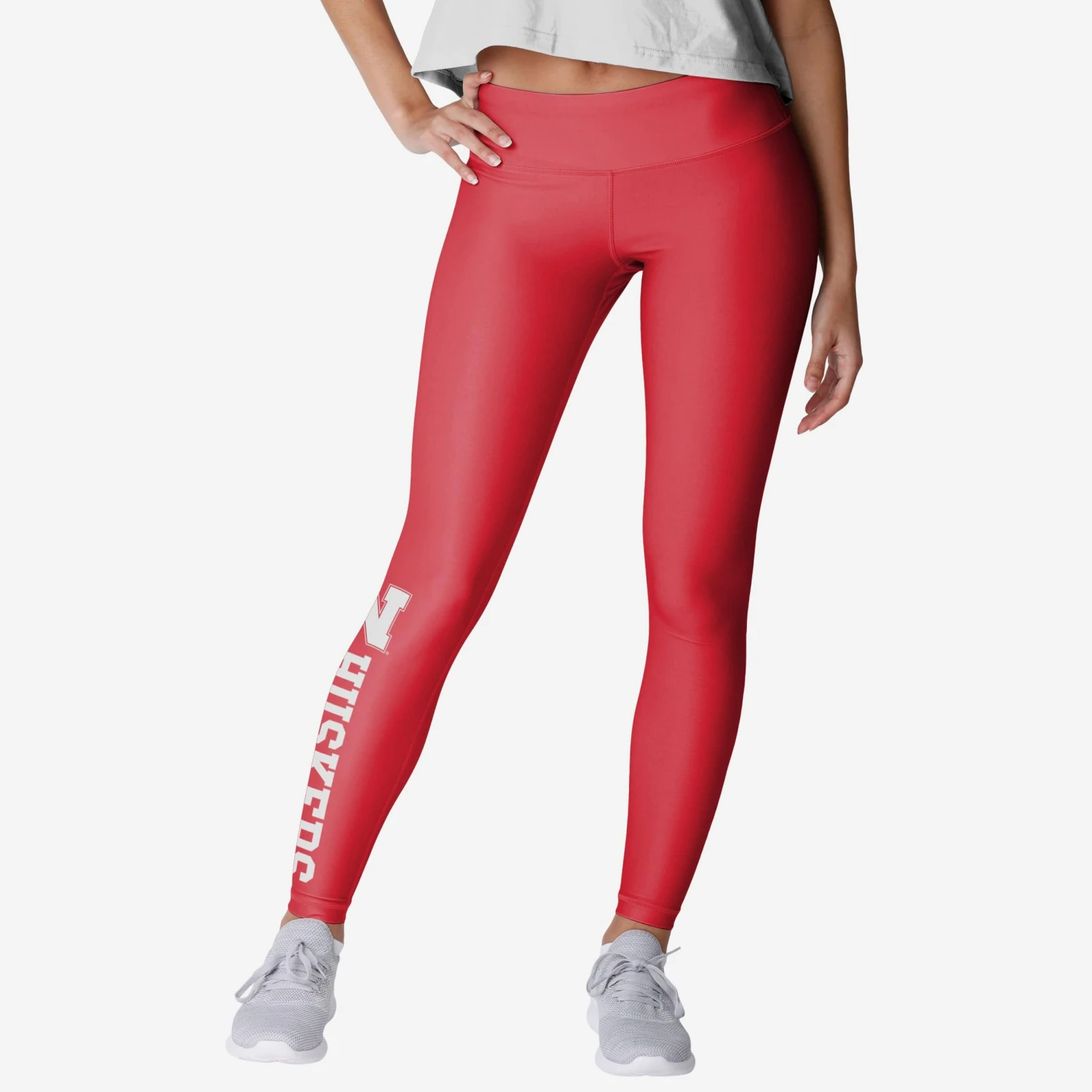 FOCO Nebraska Cornhuskers Womens Solid Wordmark Legging 1 FOCO Nebraska Cornhuskers Womens Solid Wordmark Legging