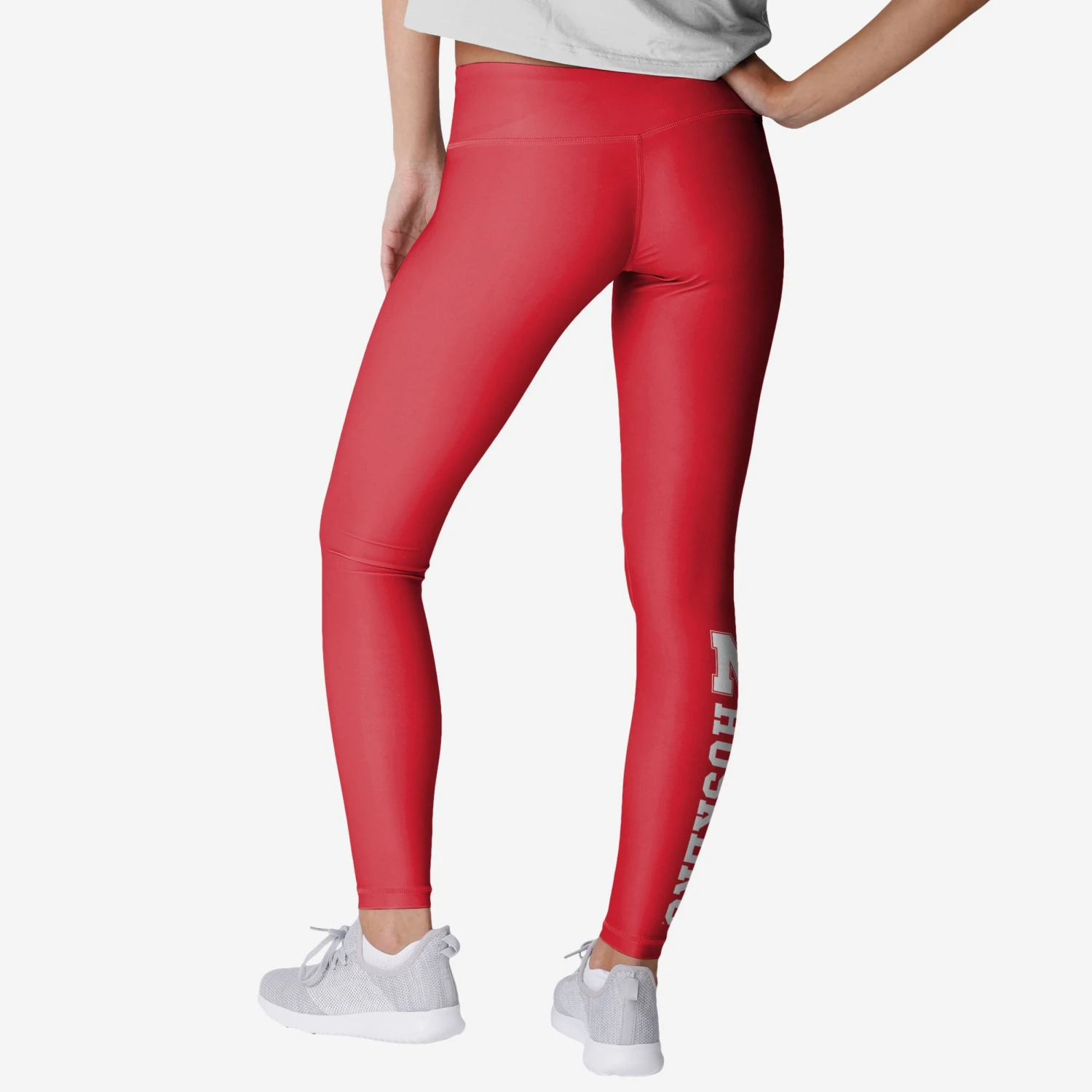 FOCO Nebraska Cornhuskers Womens Solid Wordmark Legging 2 FOCO Nebraska Cornhuskers Womens Solid Wordmark Legging - Image 2