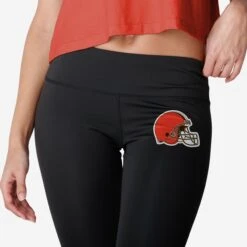 FOCO Cleveland Browns Womens Calf Logo Black Legging -Fashion General Store LEGNFBLKLGCL g3