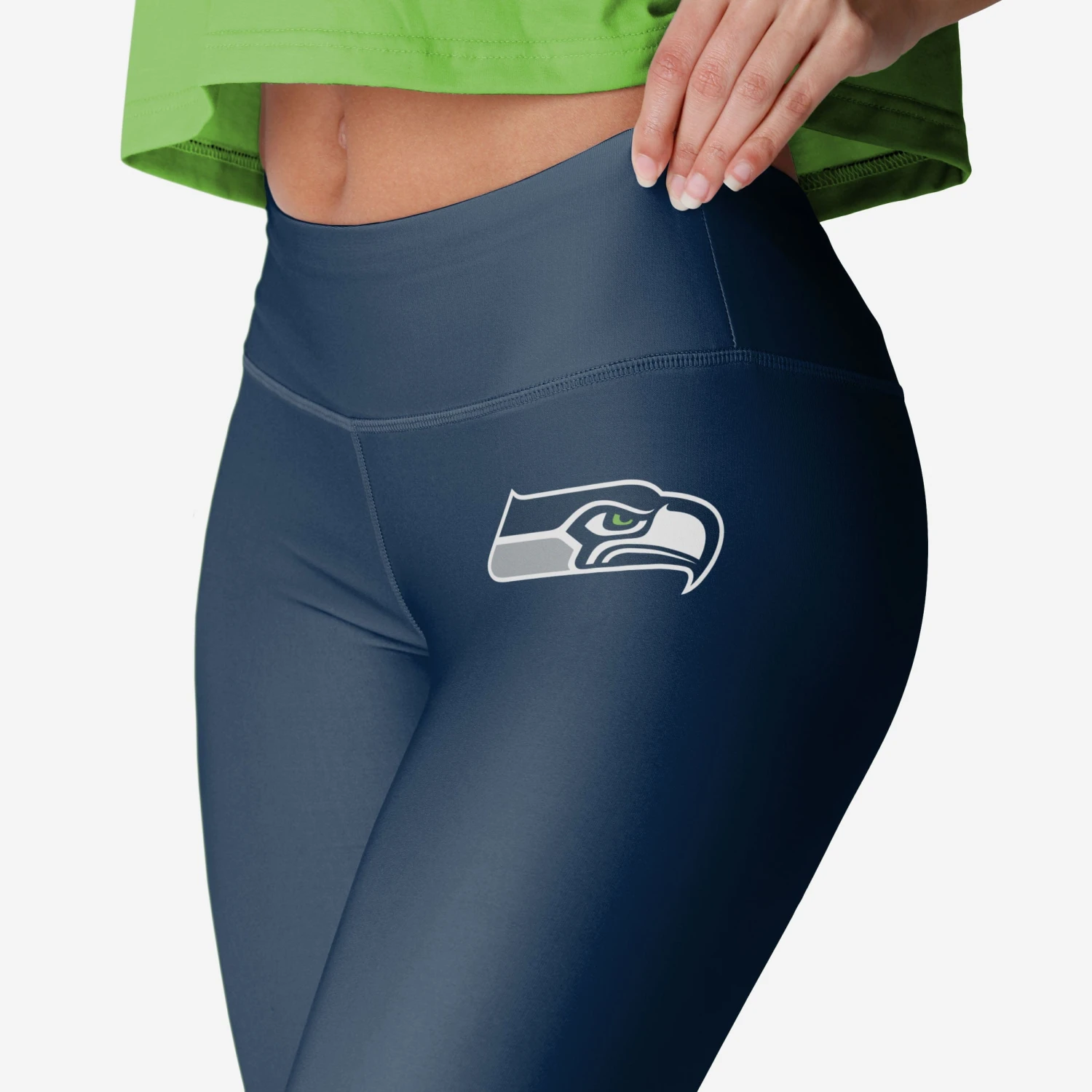 FOCO Seattle Seahawks Womens Solid Big Wordmark Legging 3 FOCO Seattle Seahawks Womens Solid Big Wordmark Legging - Image 3