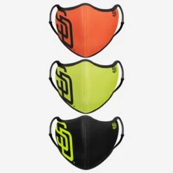 FOCO San Diego Padres Highlights Sport 3 Pack Face Cover