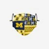 FOCO Michigan Wolverines Busy Block Adjustable Face Cover