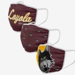 FOCO Loyola Chicago Ramblers 3 Pack Face Cover