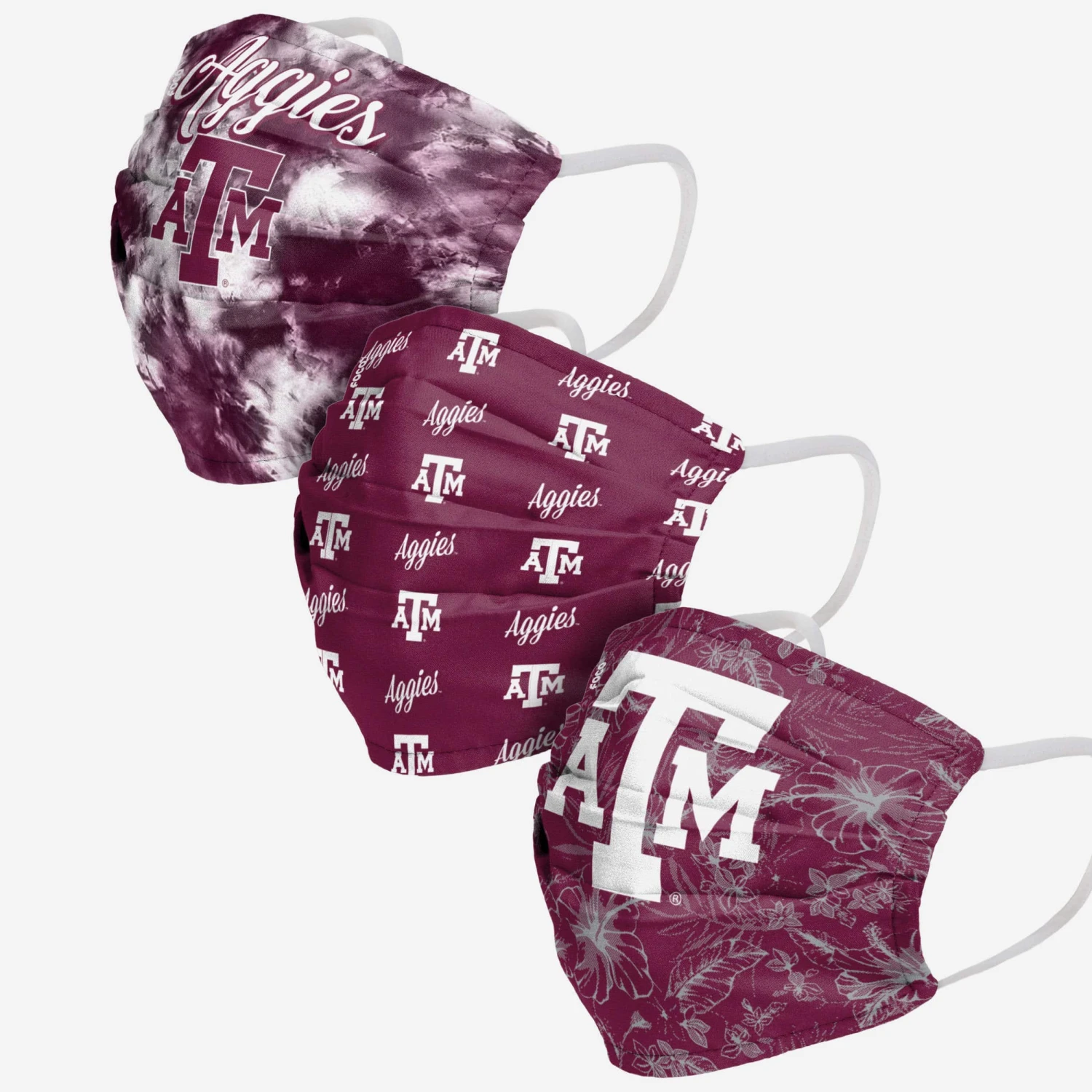 FOCO Texas A&M Aggies Womens Matchday 3 Pack Face Cover 1 FOCO Texas A&M Aggies Womens Matchday 3 Pack Face Cover
