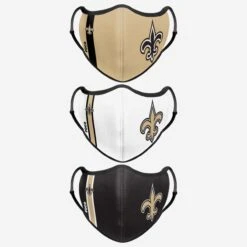 FOCO New Orleans Saints Sport 3 Pack Face Cover