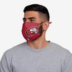 FOCO Nick Mullens San Francisco 49ers On-Field Sideline Logo Face Cover -Fashion General Store MANFPLBLADFCSF4 g3