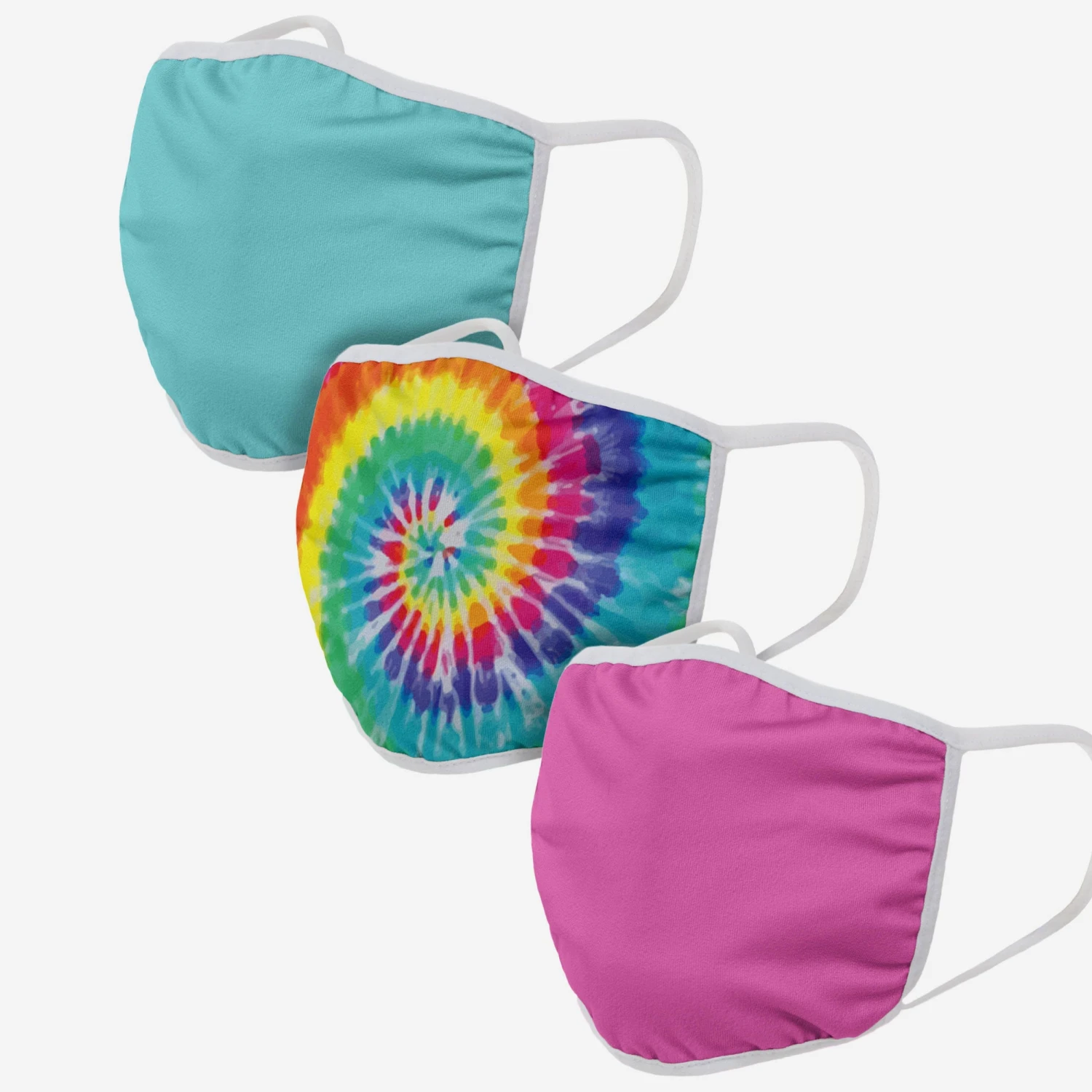 FOCO Tie-Dye 3 Pack Face Cover 1 FOCO Tie-Dye 3 Pack Face Cover