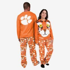 FOCO The Tiger Clemson Tigers Mascot Pajamas -Fashion General Store PJSETNCMSCU g3