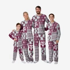 FOCO Texas A&M Aggies Mens Busy Block Family Holiday Pajamas 5 FOCO Texas A&M Aggies Mens Busy Block Family Holiday Pajamas -Fashion General Store PJSETNCUGTAM g3