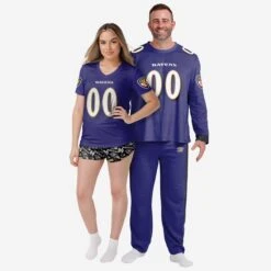 FOCO Baltimore Ravens Gameday Ready Pajama Set -Fashion General Store PJSETNFGDRBRV g3