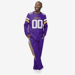 FOCO Minnesota Vikings Gameday Ready Pajama Set