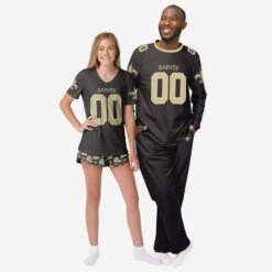 FOCO New Orleans Saints Gameday Ready Pajama Set -Fashion General Store PJSETNFGDRNS g3