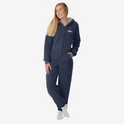 FOCO Denver Broncos Womens Sherpa One Piece Pajamas