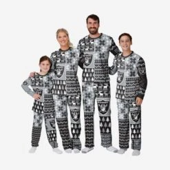 FOCO Las Vegas Raiders Youth Busy Block Family Holiday Pajamas -Fashion General Store PJSETNFUGOR g3 83bc617b 11b2 4e16 b184 aa4fd8ac662d