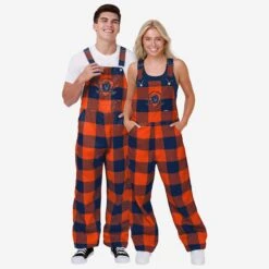 FOCO Virginia Cavaliers Mens Plaid Bib Overalls -Fashion General Store PNTNCBFPDOAVA g3