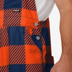 FOCO Virginia Cavaliers Mens Plaid Bib Overalls -Fashion General Store PNTNCBFPDOAVA g5