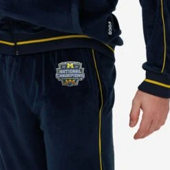 FOCO Michigan Wolverines 2023 Football National Champions Velour Pants -Fashion General Store PNTNCVLRCH23MI g3