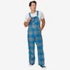 FOCO Detroit Lions Mens Plaid Bib Overalls