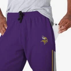 FOCO Minnesota Vikings Team Stripe Joggers -Fashion General Store PNTNFJOGTSMV g4