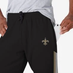 FOCO New Orleans Saints Team Stripe Joggers -Fashion General Store PNTNFJOGTSNS g4