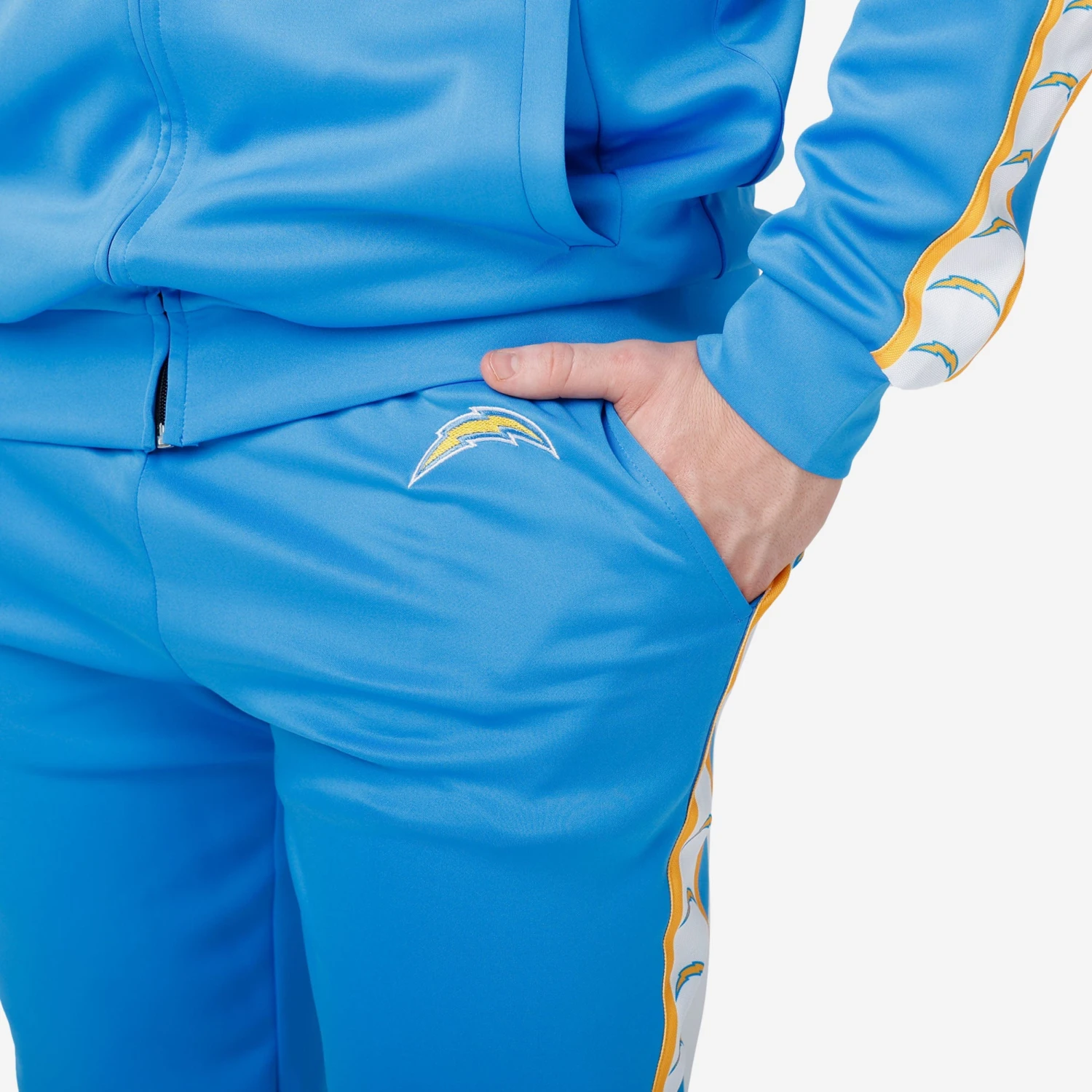 FOCO Los Angeles Chargers Stripe Logo Track Pants 3 FOCO Los Angeles Chargers Stripe Logo Track Pants - Image 3