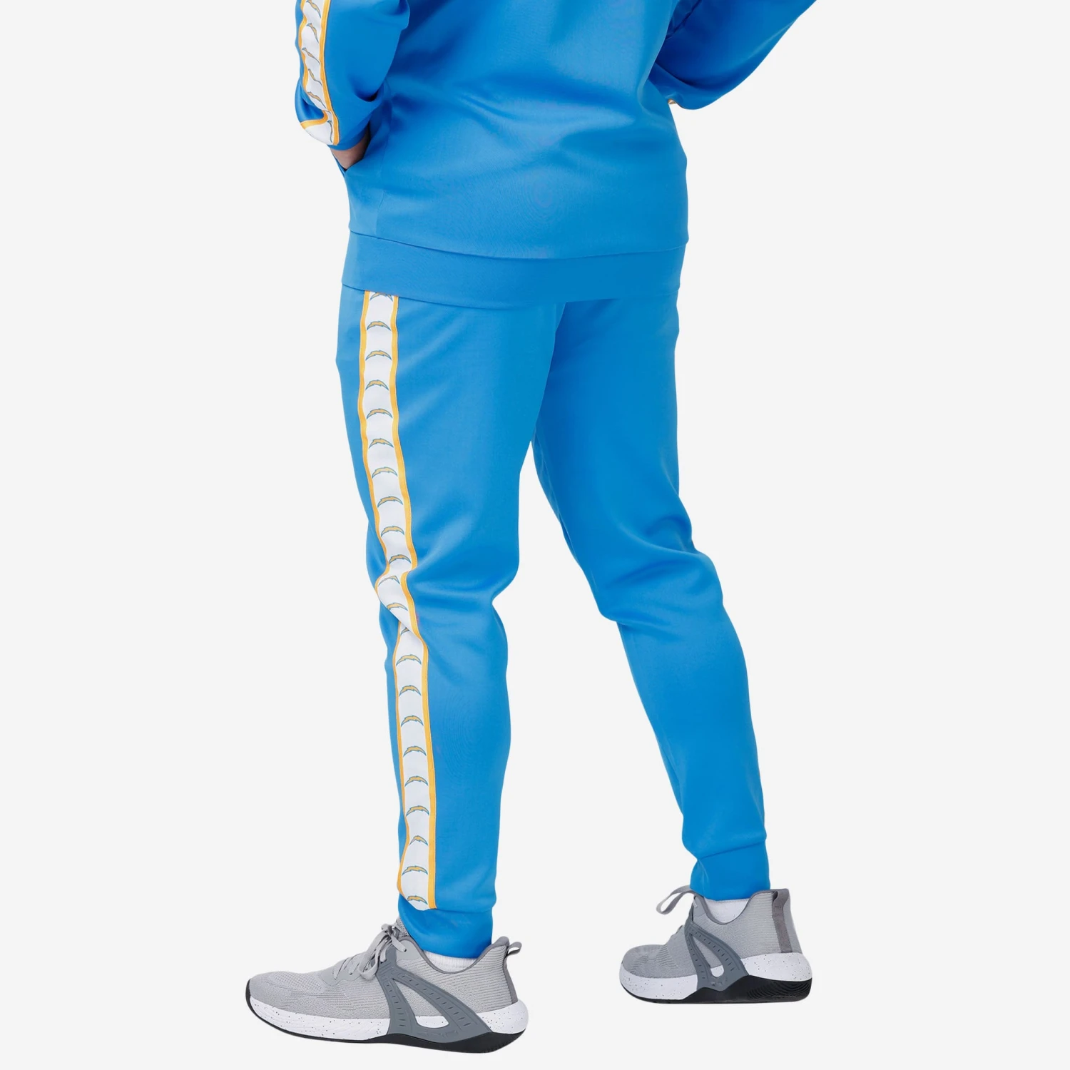 FOCO Los Angeles Chargers Stripe Logo Track Pants 2 FOCO Los Angeles Chargers Stripe Logo Track Pants - Image 2