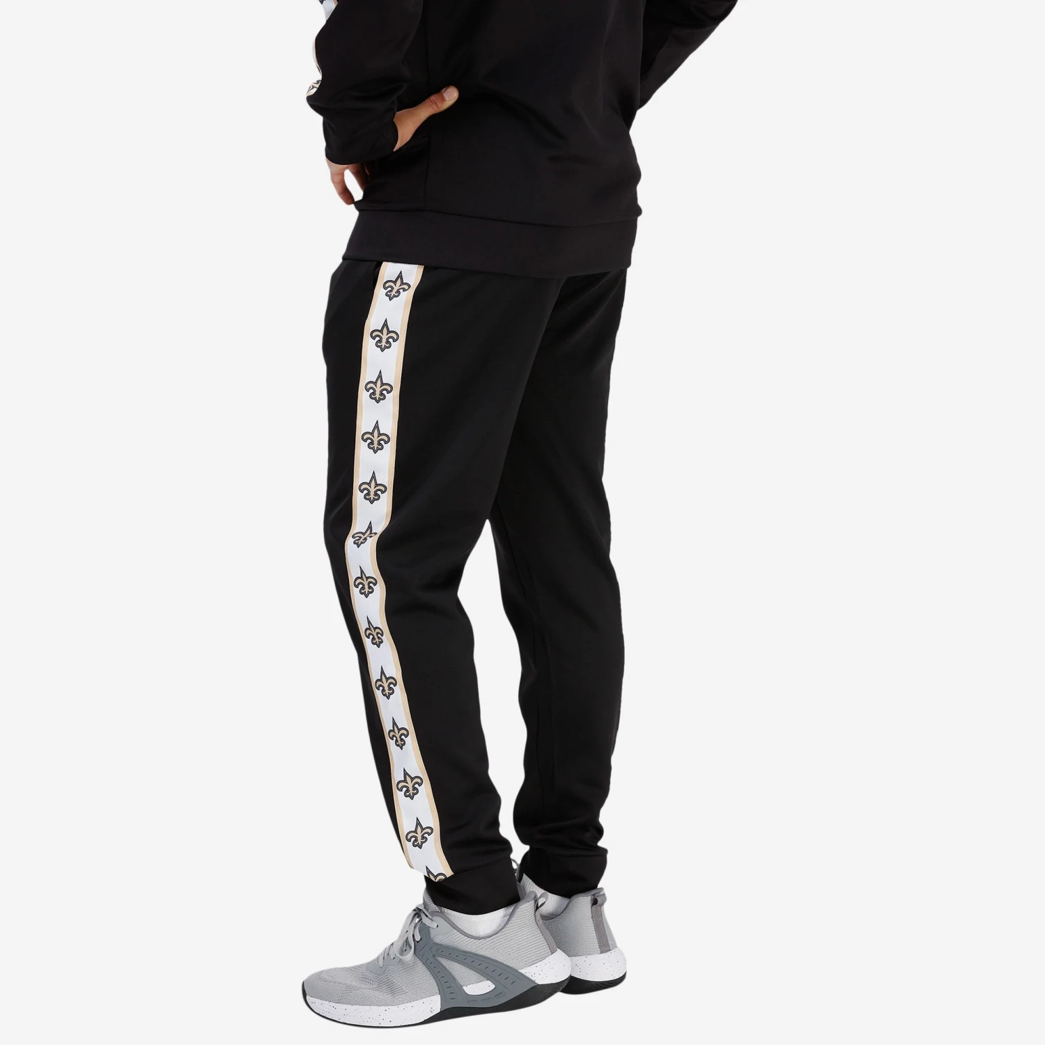 FOCO New Orleans Saints Stripe Logo Track Pants 2 FOCO New Orleans Saints Stripe Logo Track Pants - Image 2