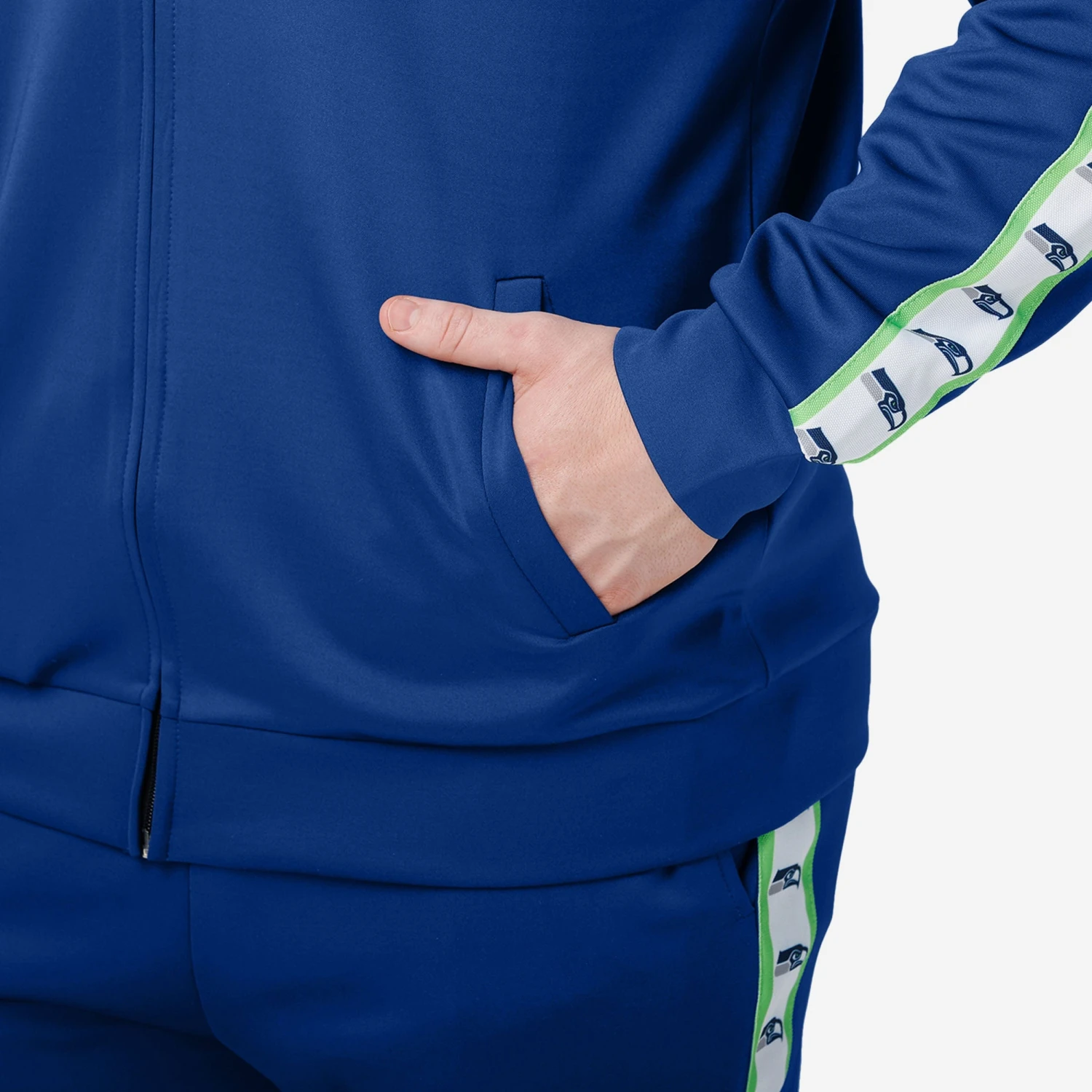 FOCO Seattle Seahawks Stripe Logo Track Pants 3 FOCO Seattle Seahawks Stripe Logo Track Pants - Image 3