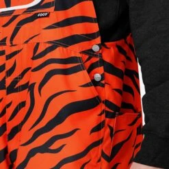 FOCO Cincinnati Bengals Mens Tiger Stripe Thematic Bib Overalls -Fashion General Store PNTNFTHOACIB g5