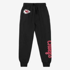 FOCO Kansas City Chiefs Womens Script Wordmark Black Joggers -Fashion General Store PNTWMNFJOGSWBKC g5