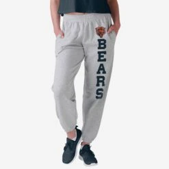FOCO Chicago Bears Womens Big Wordmark Gray Sweatpants