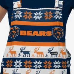 FOCO Chicago Bears Womens Ugly Home Gating Bib Overalls -Fashion General Store PNTWMNFUGYHMOACB g4