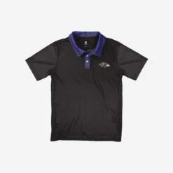 FOCO Baltimore Ravens Nightcap Polyester Polo -Fashion General Store POLSNFPLYNTCPBRV g3