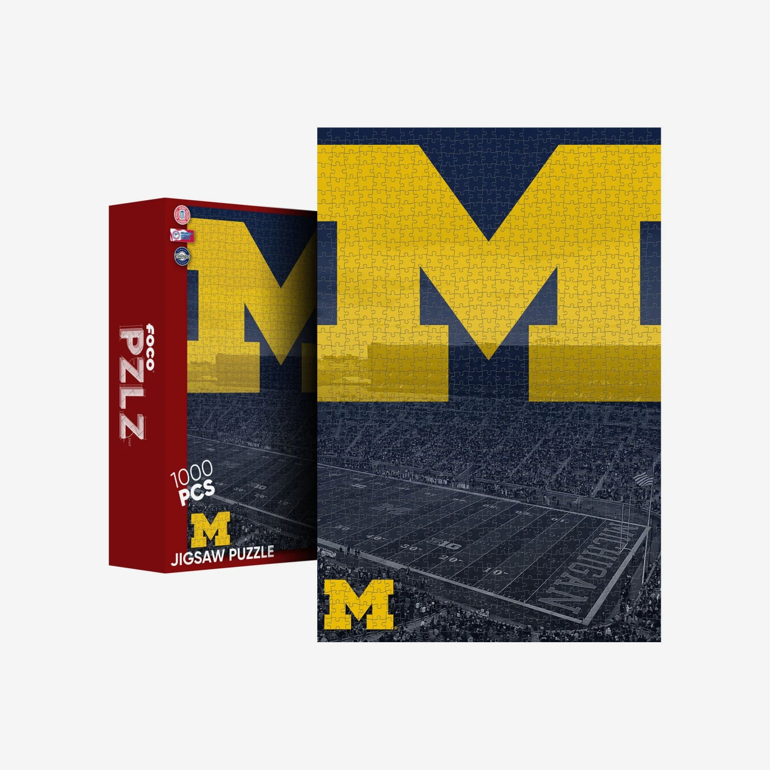 FOCO Michigan Wolverines Michigan Stadium 1000 Piece Jigsaw Puzzle PZLZ 1 FOCO Michigan Wolverines Michigan Stadium 1000 Piece Jigsaw Puzzle PZLZ