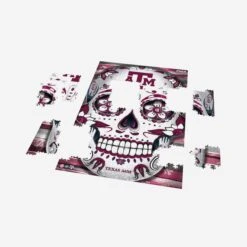 FOCO Texas A&M Aggies Sugar Skull 1000 Piece Jigsaw Puzzle PZLZ -Fashion General Store PZLZNCJG1000SUGTAM g3