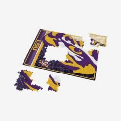 FOCO LSU Tigers Big Logo 500 Piece Jigsaw Puzzle PZLZ -Fashion General Store PZLZNCJG500BLLSU g3