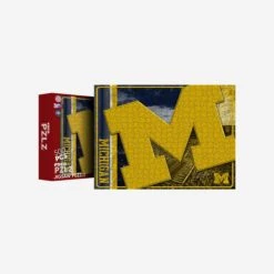 FOCO Michigan Wolverines Big Logo 500 Piece Jigsaw Puzzle PZLZ