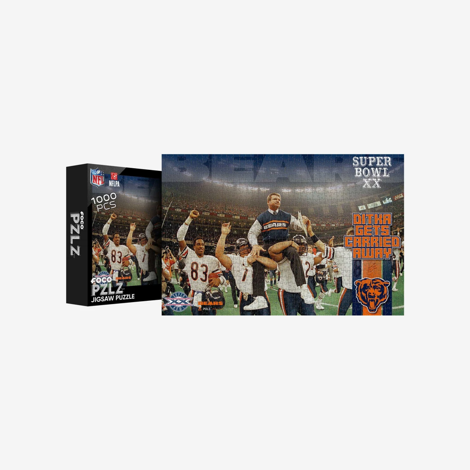 FOCO Mike Ditka Chicago Bears Superbowl XX 1000 Piece Jigsaw Puzzle PZLZ 1 FOCO Mike Ditka Chicago Bears Superbowl XX 1000 Piece Jigsaw Puzzle PZLZ