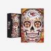 FOCO Kansas City Chiefs Sugar Skull 1000 Piece Jigsaw Puzzle PZLZ