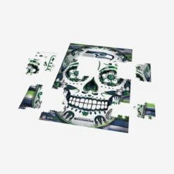 FOCO Seattle Seahawks Sugar Skull 1000 Piece Jigsaw Puzzle PZLZ -Fashion General Store PZLZNFJG1000SUGSS g3