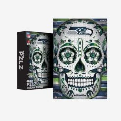 FOCO Seattle Seahawks Sugar Skull 1000 Piece Jigsaw Puzzle PZLZ