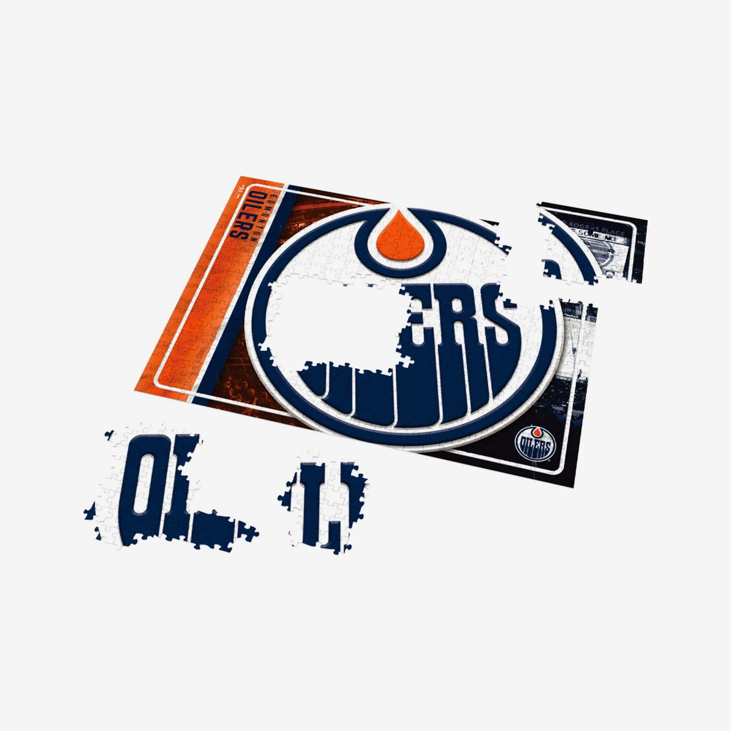 FOCO Edmonton Oilers Big Logo 500 Piece Jigsaw Puzzle PZLZ 3 FOCO Edmonton Oilers Big Logo 500 Piece Jigsaw Puzzle PZLZ - Image 3