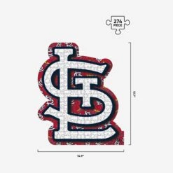 FOCO St Louis Cardinals Logo Wood Jigsaw Puzzle PZLZ -Fashion General Store PZMBJGWDLGSCD g3