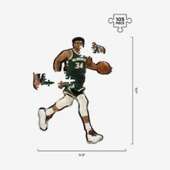 FOCO Giannis Antetokounmpo Milwaukee Bucks Wood Jigsaw Puzzle PZLZ -Fashion General Store PZNBJGWDPLMBKGA g3