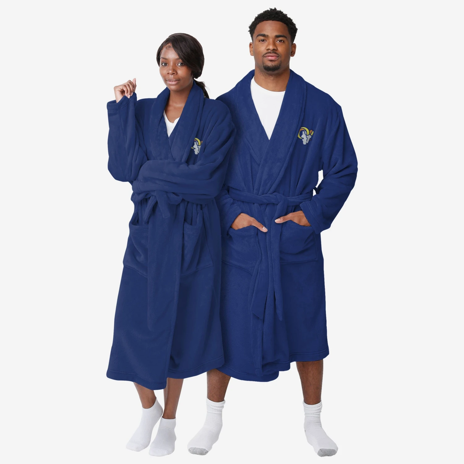FOCO Los Angeles Rams Lazy Day Team Robe 1 FOCO Los Angeles Rams Lazy Day Team Robe