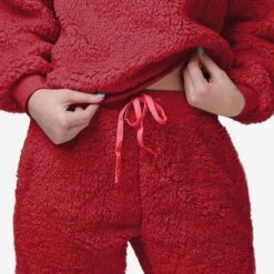 FOCO Alabama Crimson Tide Womens Sherpa Lounge Set -Fashion General Store SETWMNCSHLGALB g4