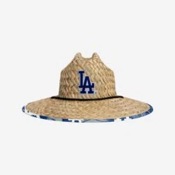 FOCO Los Angeles Dodgers Floral Straw Hat