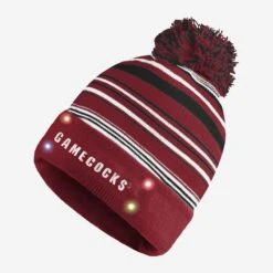 FOCO South Carolina Gamecocks Horizontal Stripe Light Up Beanie